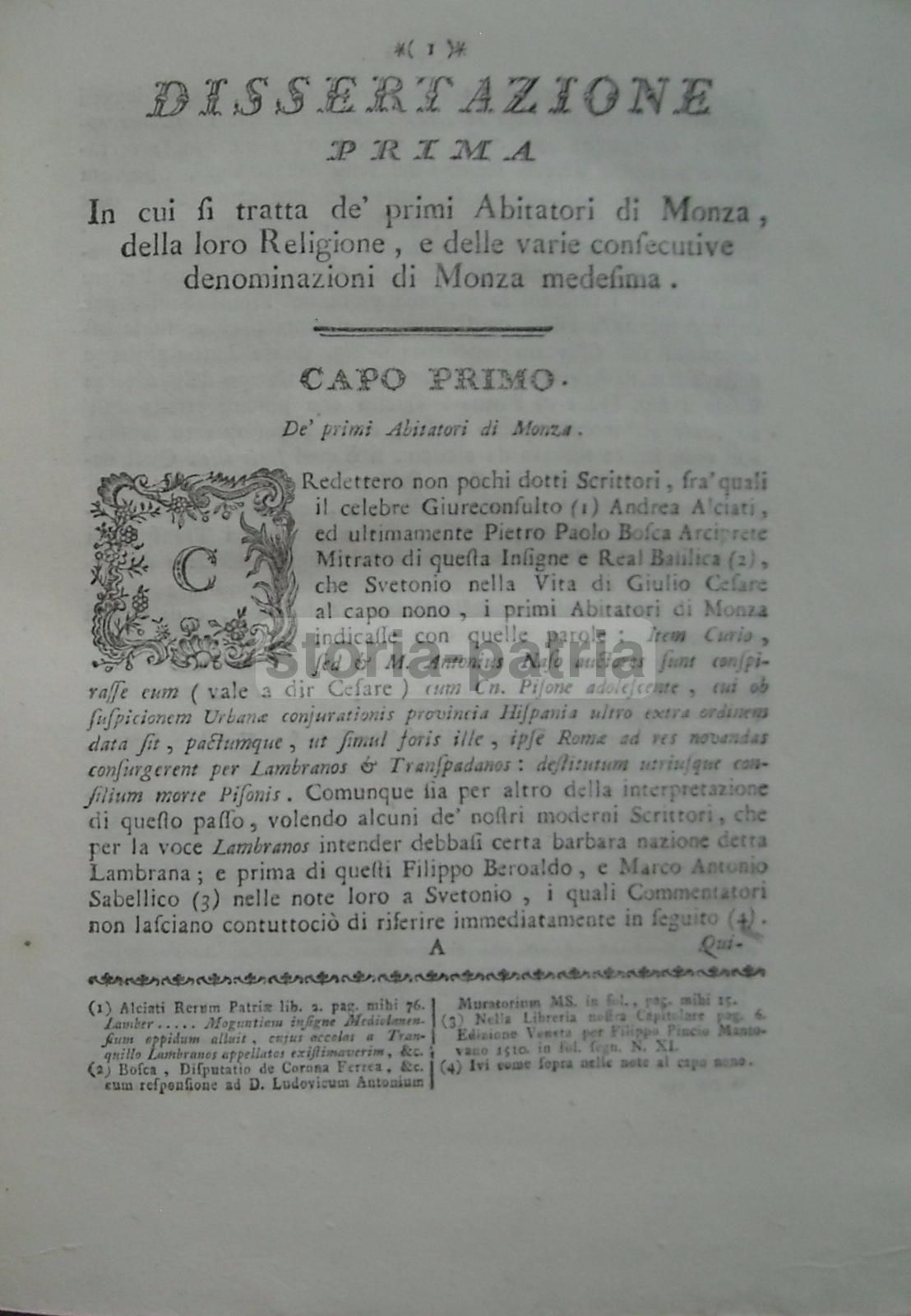 Memorie Della Chiesa Monzese, Antonio Francesco Frisi, 1774 1777