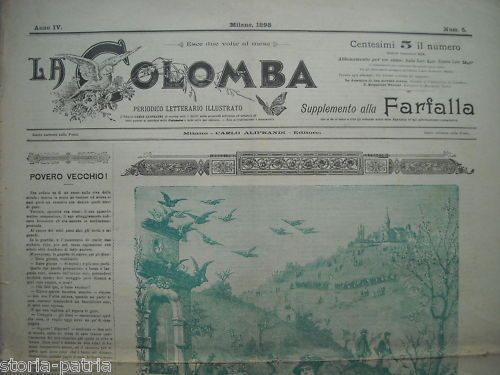 La Colomba 1898: Periodico Letterario Illustrato, Milano, Aliprandi