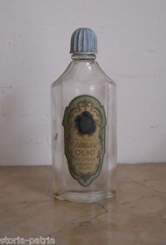 Bottiglia Olio Venus Antiforfora Profumeria Bertelli Milano Epoca