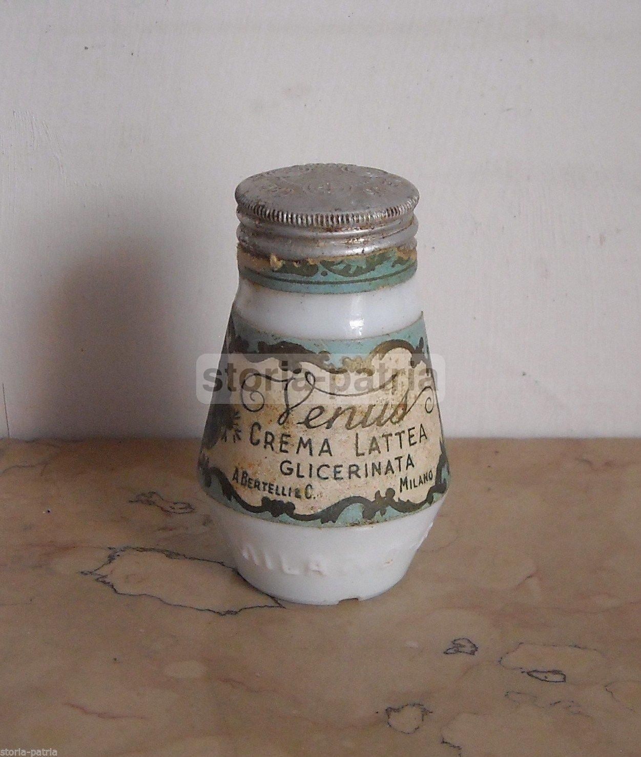Crema Lattea Glicerinata Venus Bertelli Milano Inizio '900