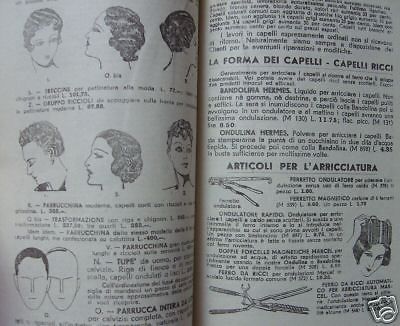 Catalogo Istituto Hermes Milano 1941 Profumeria Cosmetica Bellezza