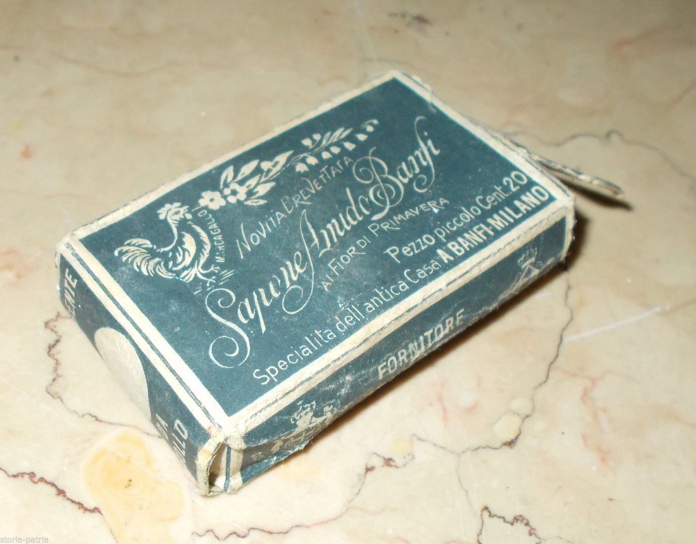Scatola Sapone Amido Banfi Fior Di Primavera Milano Anni '20
