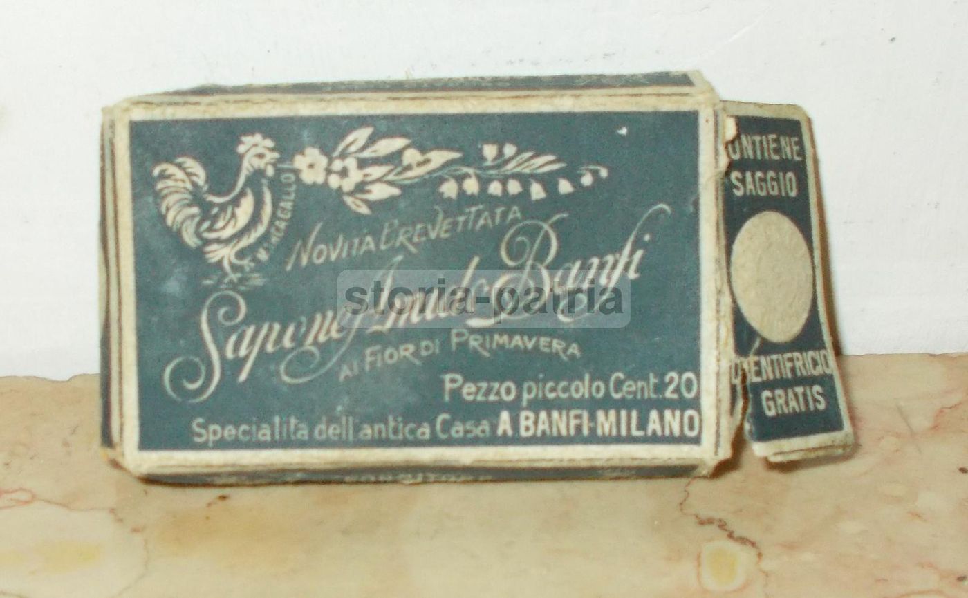 Scatola Sapone Amido Banfi Fior Di Primavera Milano Anni '20