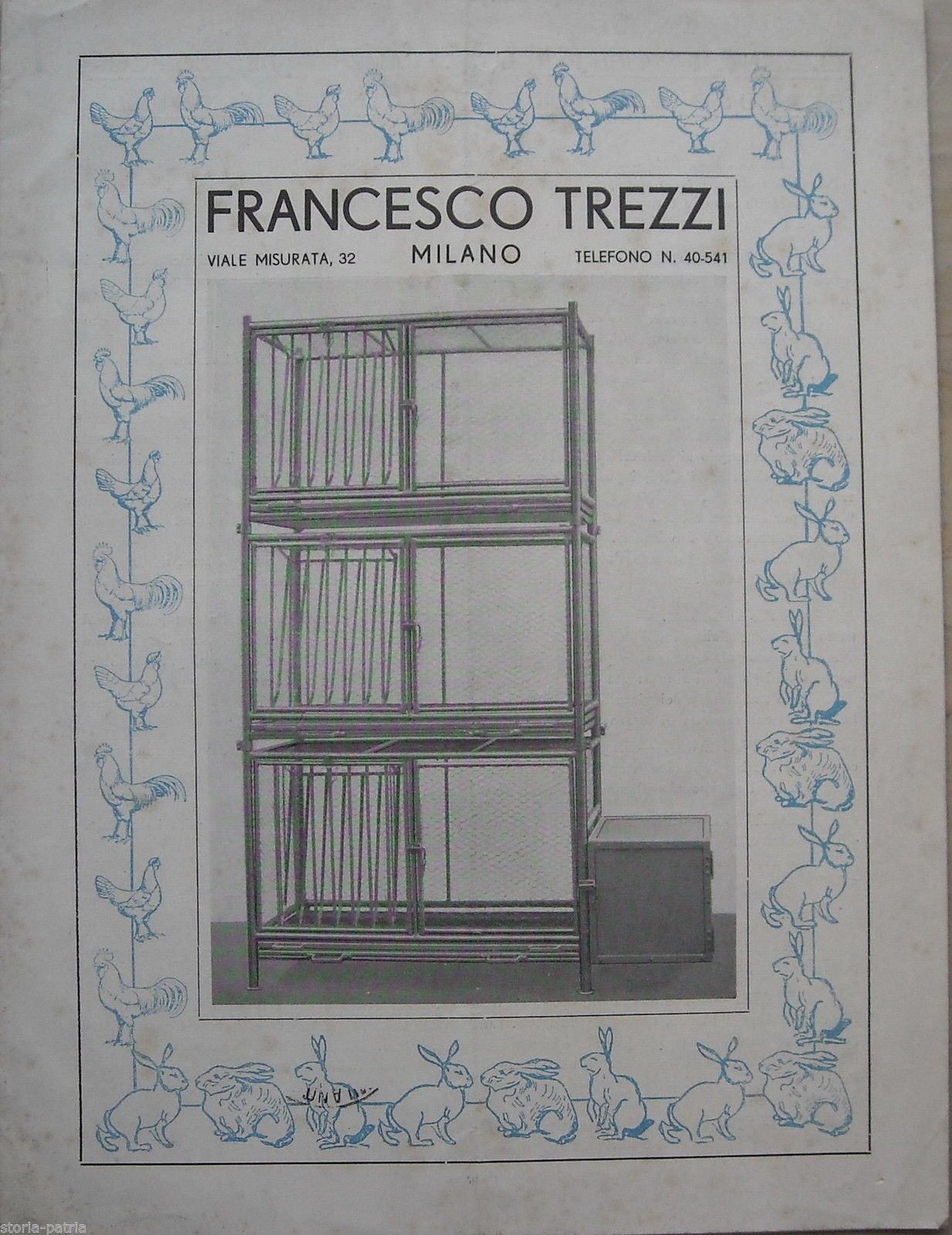 Catalogo Gabbie E Conigliere Francesco Trezzi Milano