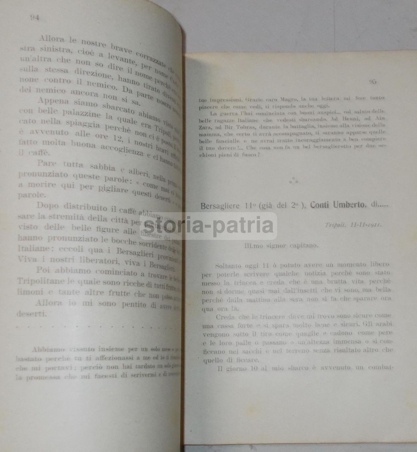 L'Anima Italiana: Guerra Libica, Lettere Soldati Bersaglieri, 1920