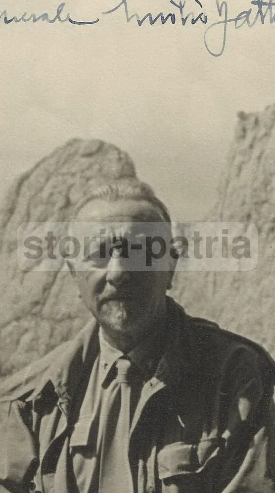 Original Photograph: General Emilio Battisti Among the Alpine Peaks