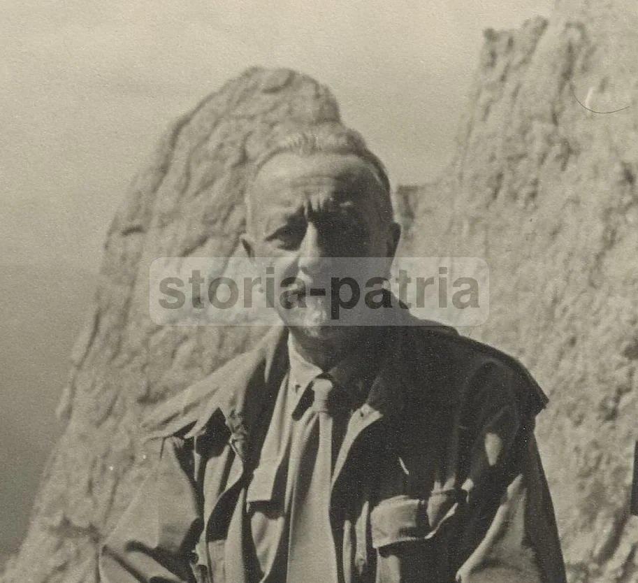 Original Photograph: General Emilio Battisti Among the Alpine Peaks