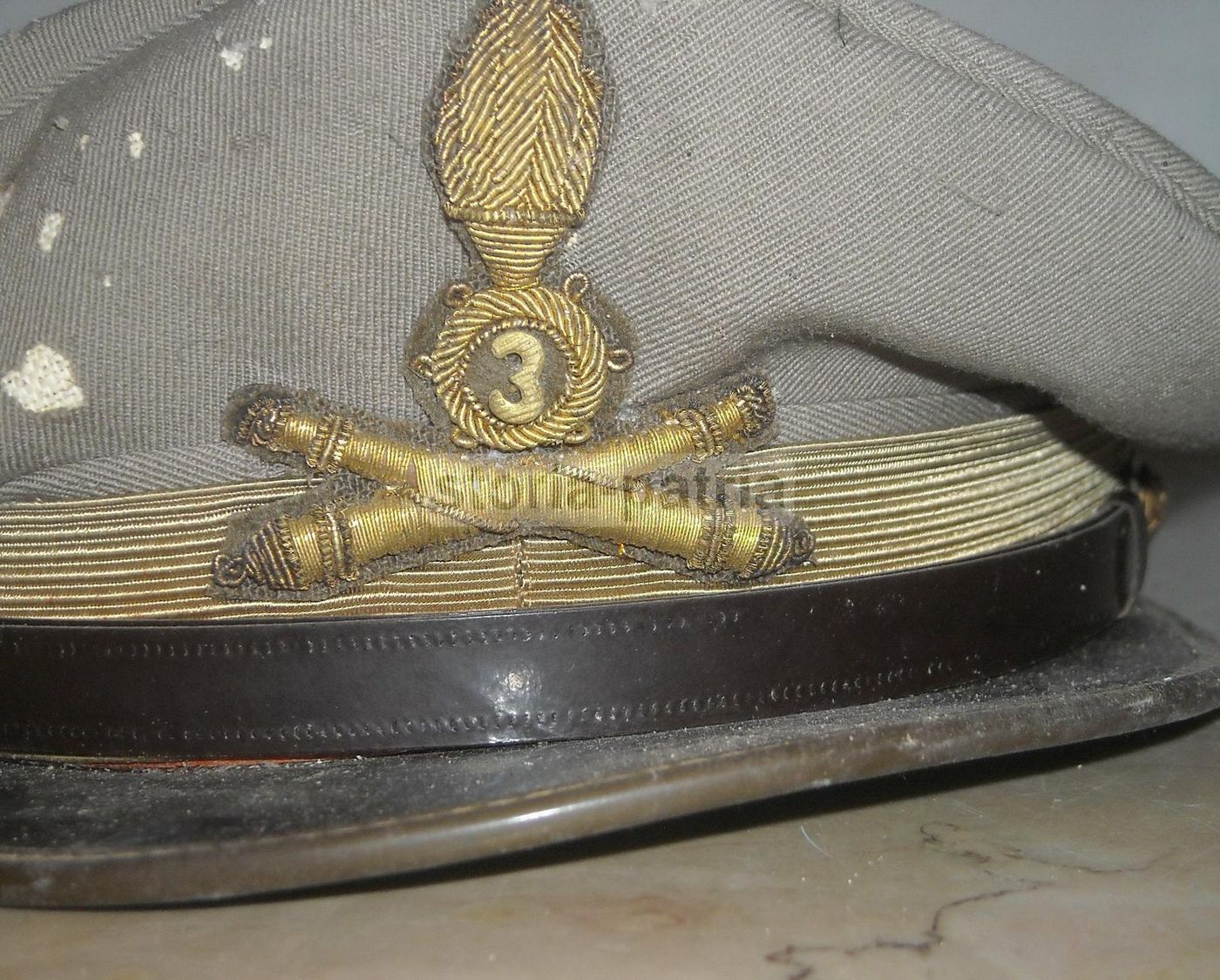 Antico Berretto Militare Artiglieria Campale 3° Reggimento Da Restaurare