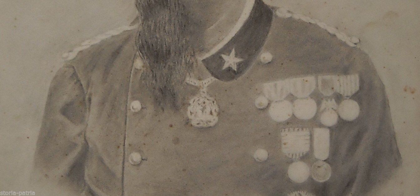 Ritratto Di Vittorio Emanuele II, Disegno Originale Di Finzi, XIX Secolo