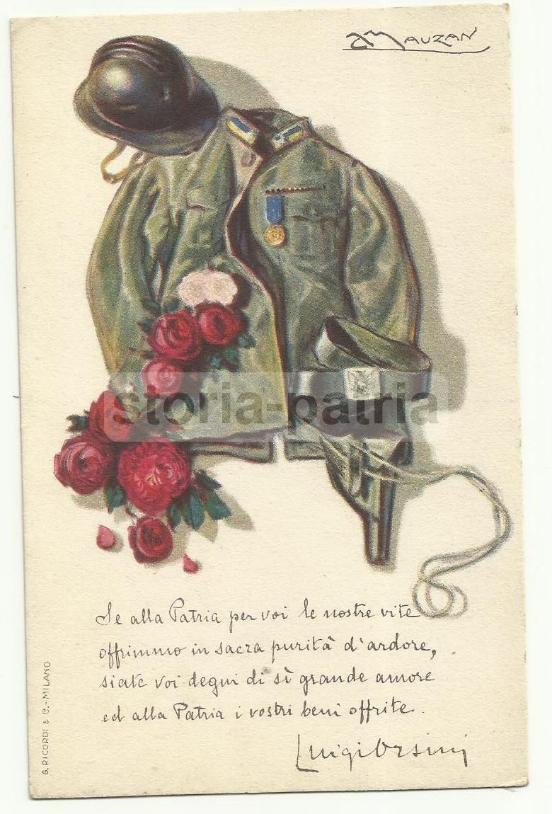 Cartolina Mauzan Prestito Nazionale Credito Italiano Anni '20