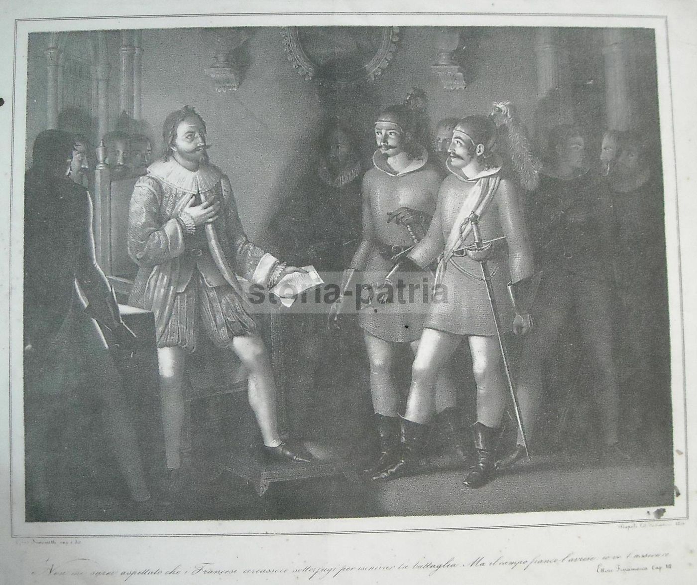 Litografia Fieramosca Simonetti Salimbeni Napoli 1836 Originale