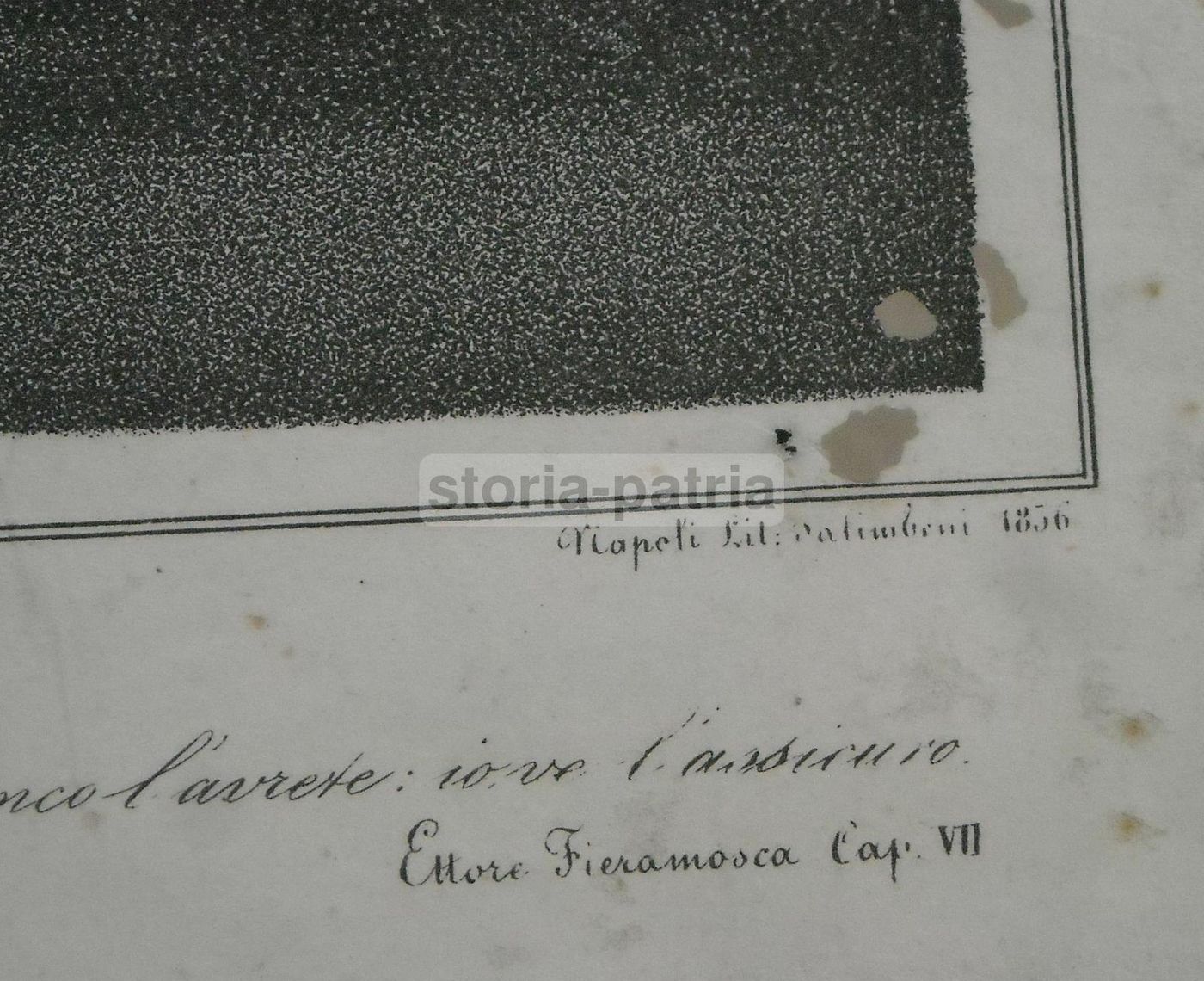 Litografia Fieramosca Simonetti Salimbeni Napoli 1836 Originale