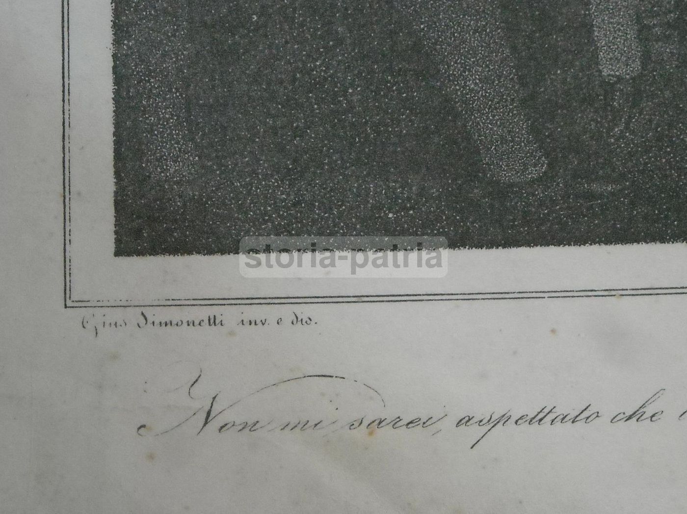 Litografia Fieramosca Simonetti Salimbeni Napoli 1836 Originale