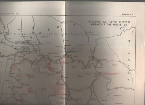 Atlante Cartografico Prima Guerra Mondiale, Isonzo E Carso, 1915