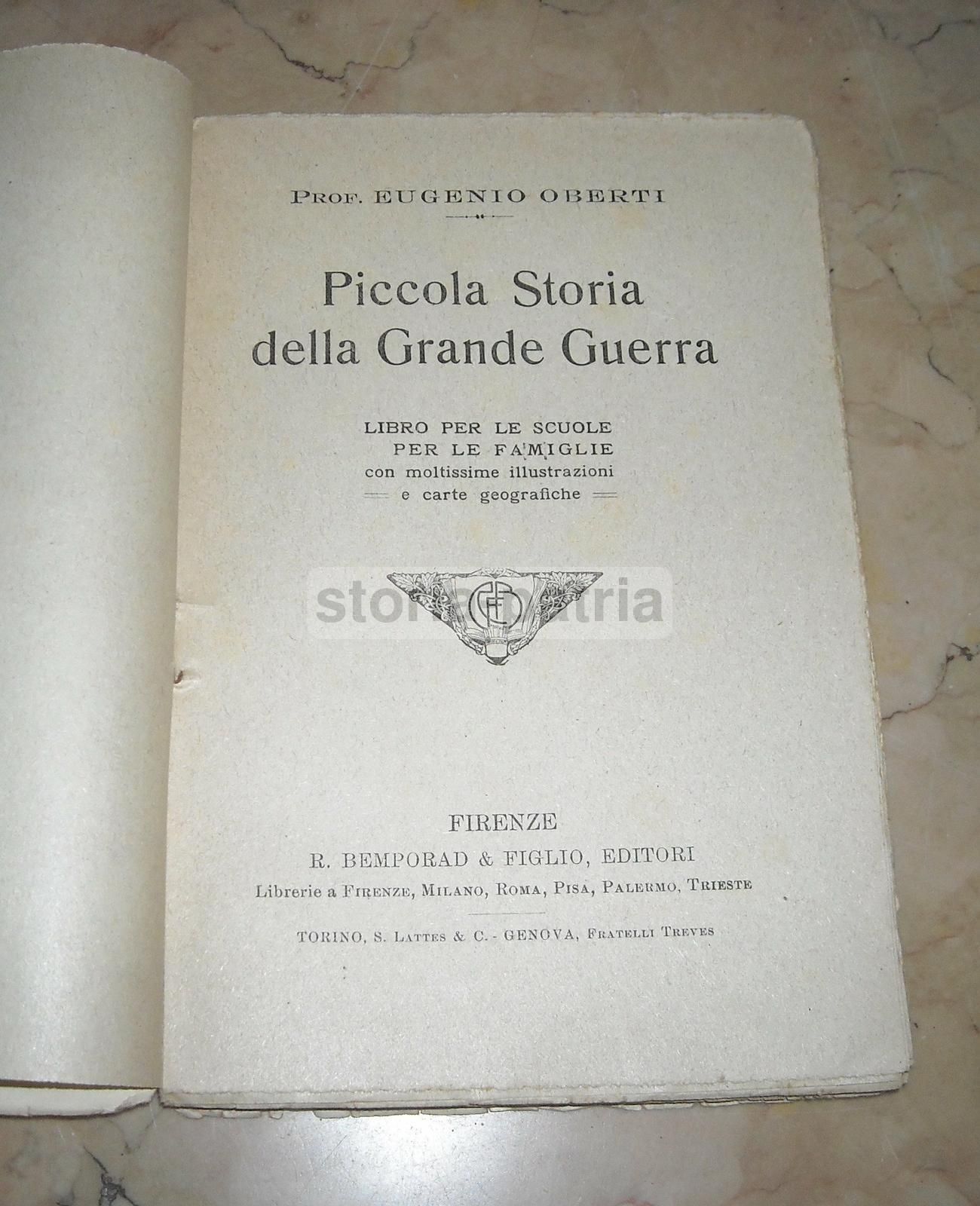 Piccola Storia Della Grande Guerra Di Eugenio Oberti, 1919