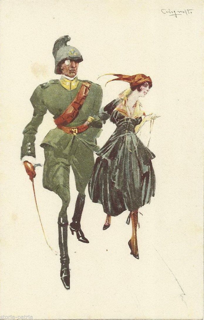 Cartolina d'Epoca Illustrata Da Plinio Codognato   Ars Parva