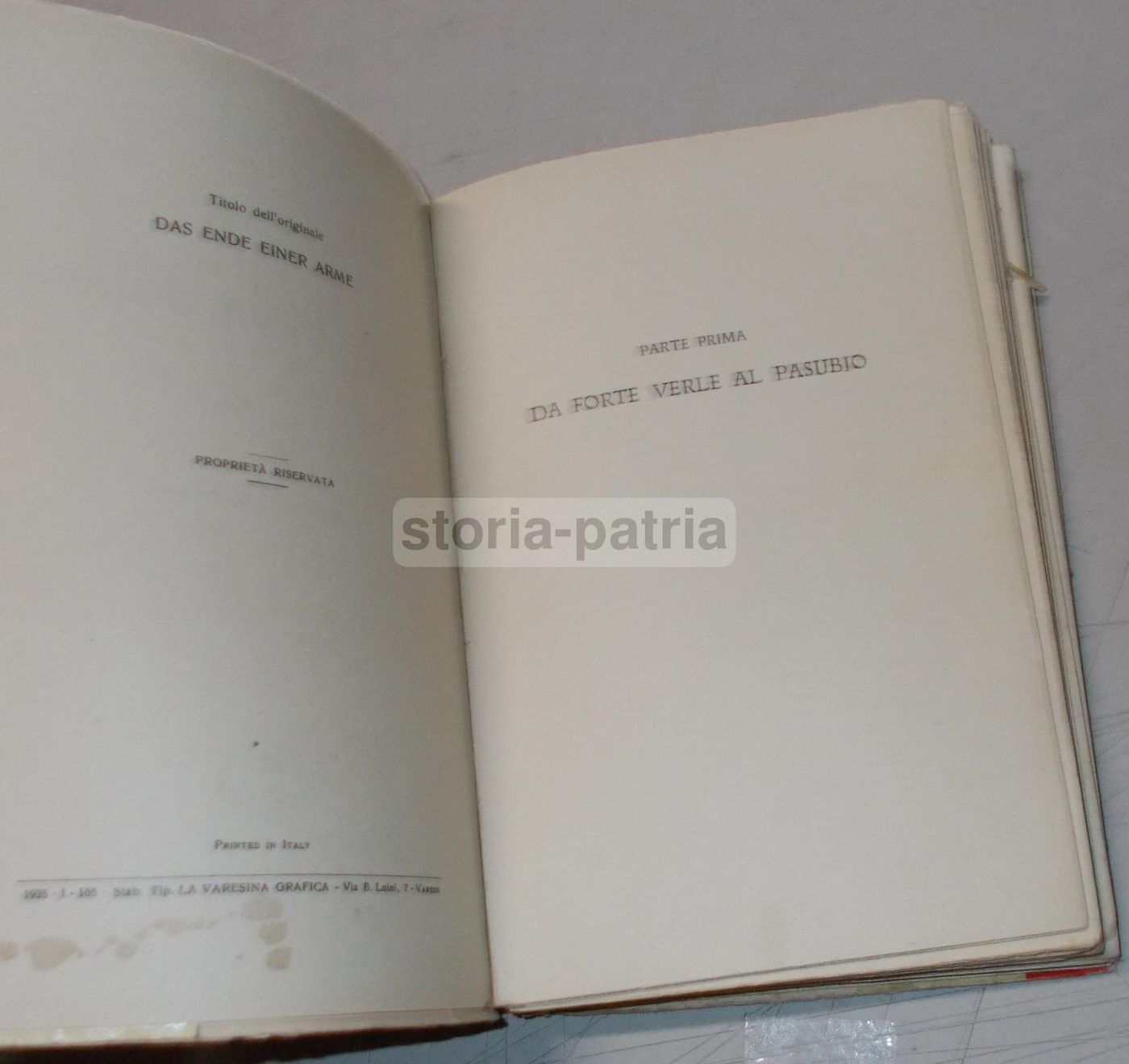 Fritz Weber, Tappe Della Disfatta, 1935. Grande Guerra, Pasubio, Piave.