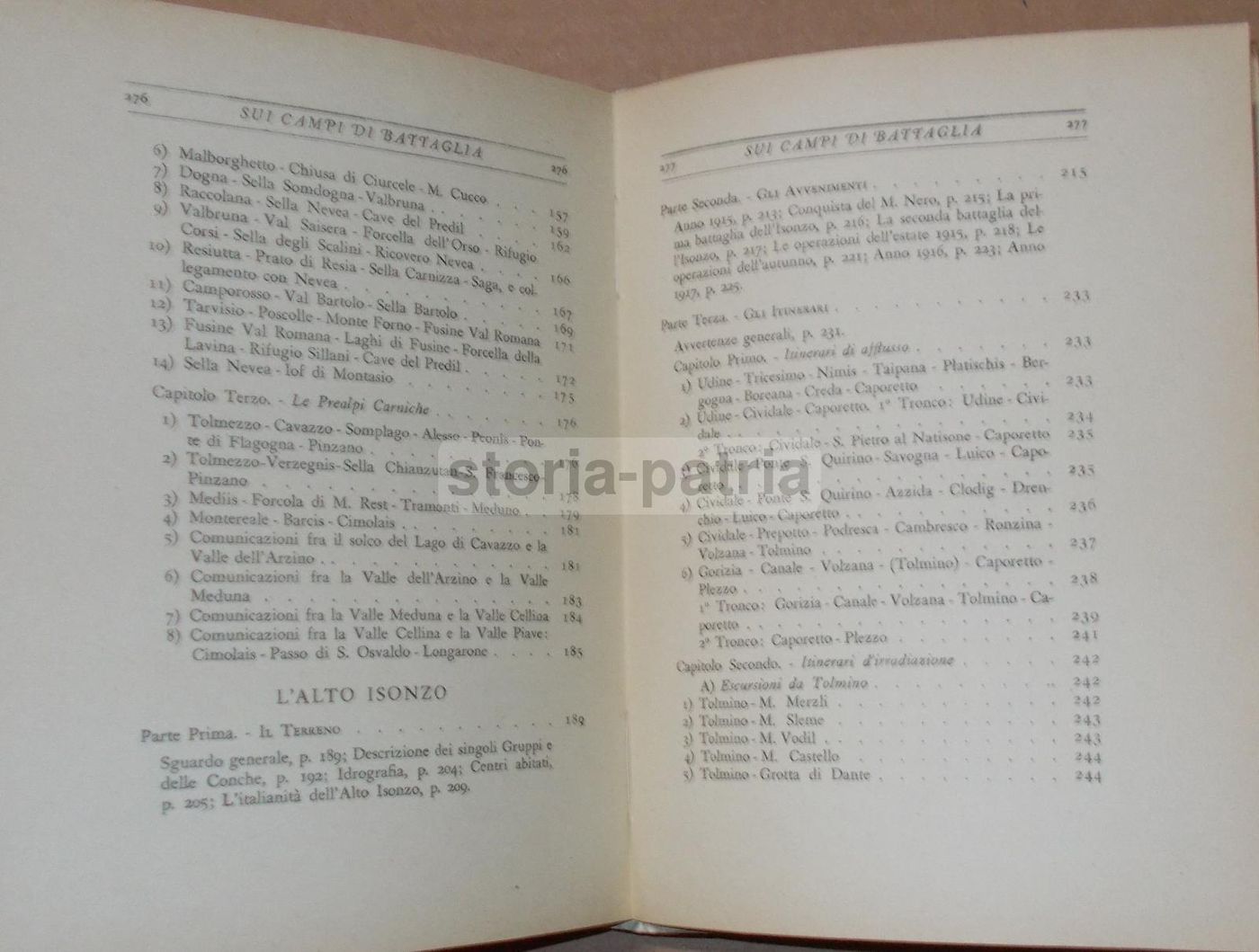 Sui Campi Di Battaglia: Grande Guerra, Cadore, Carnia, Isonzo. CTI, 1938