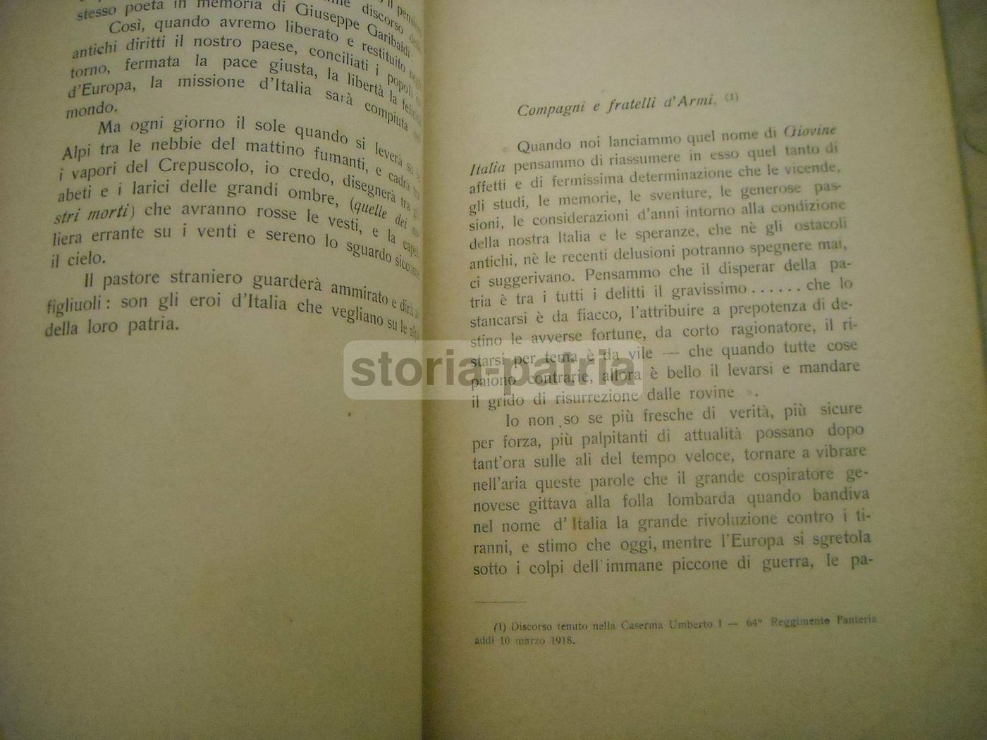 Il Postulato Etico Dell'Italia In Guerra   Ugo Morganti (Salerno, 1918)