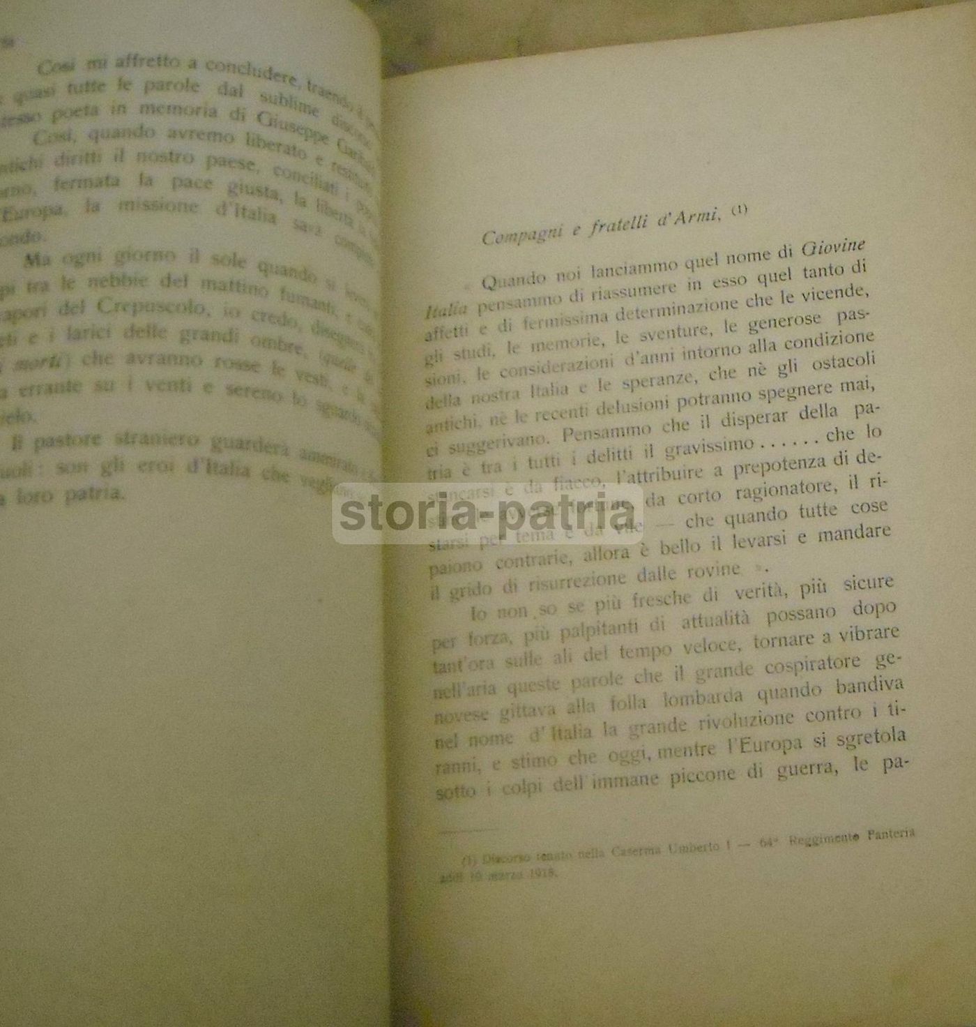 Il Postulato Etico Dell'Italia In Guerra   Ugo Morganti (Salerno, 1918)