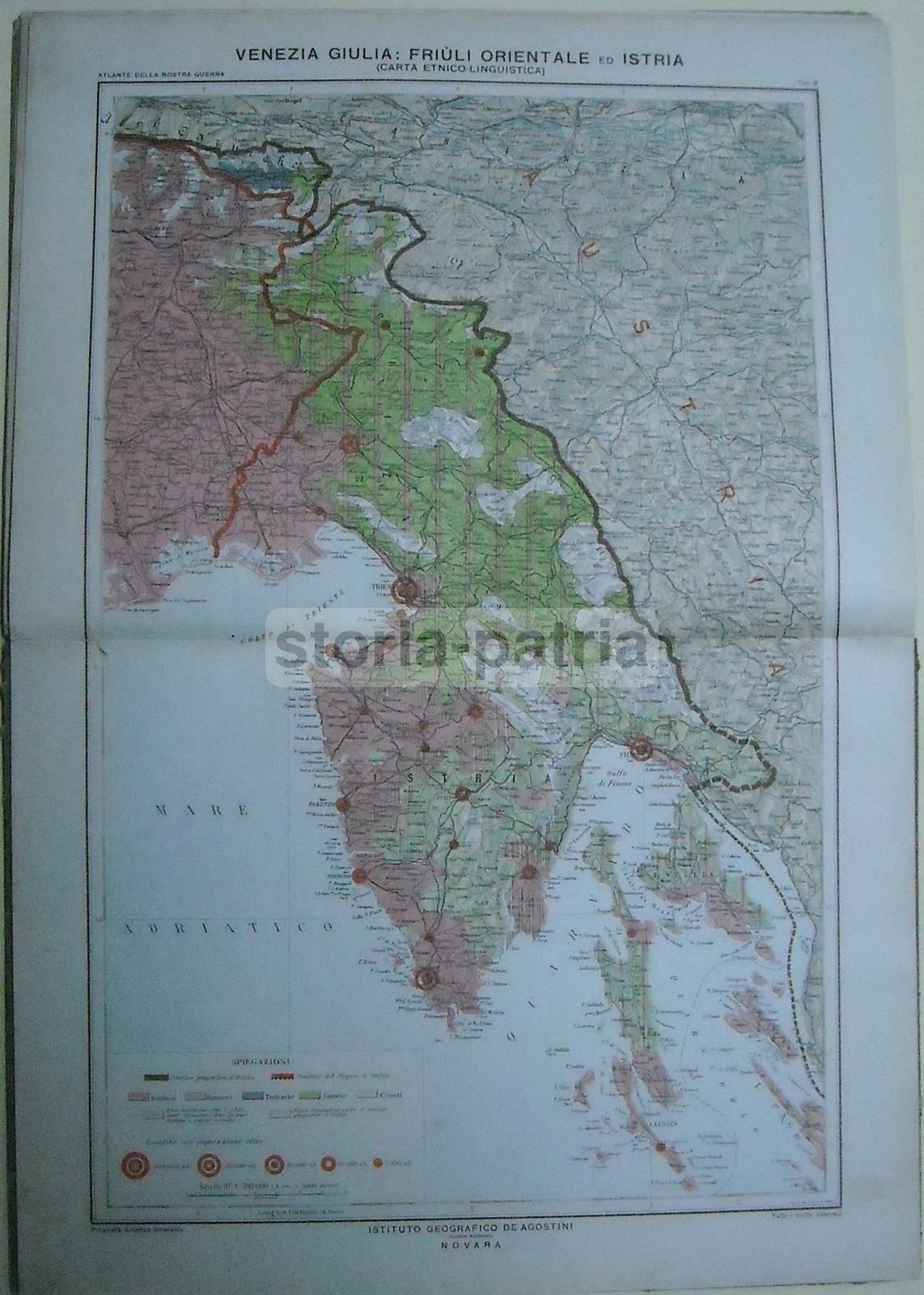 Atlante Della Nostra Guerra: 16 Tavole E Mappe Della Grande Guerra, De Agostini 1916
