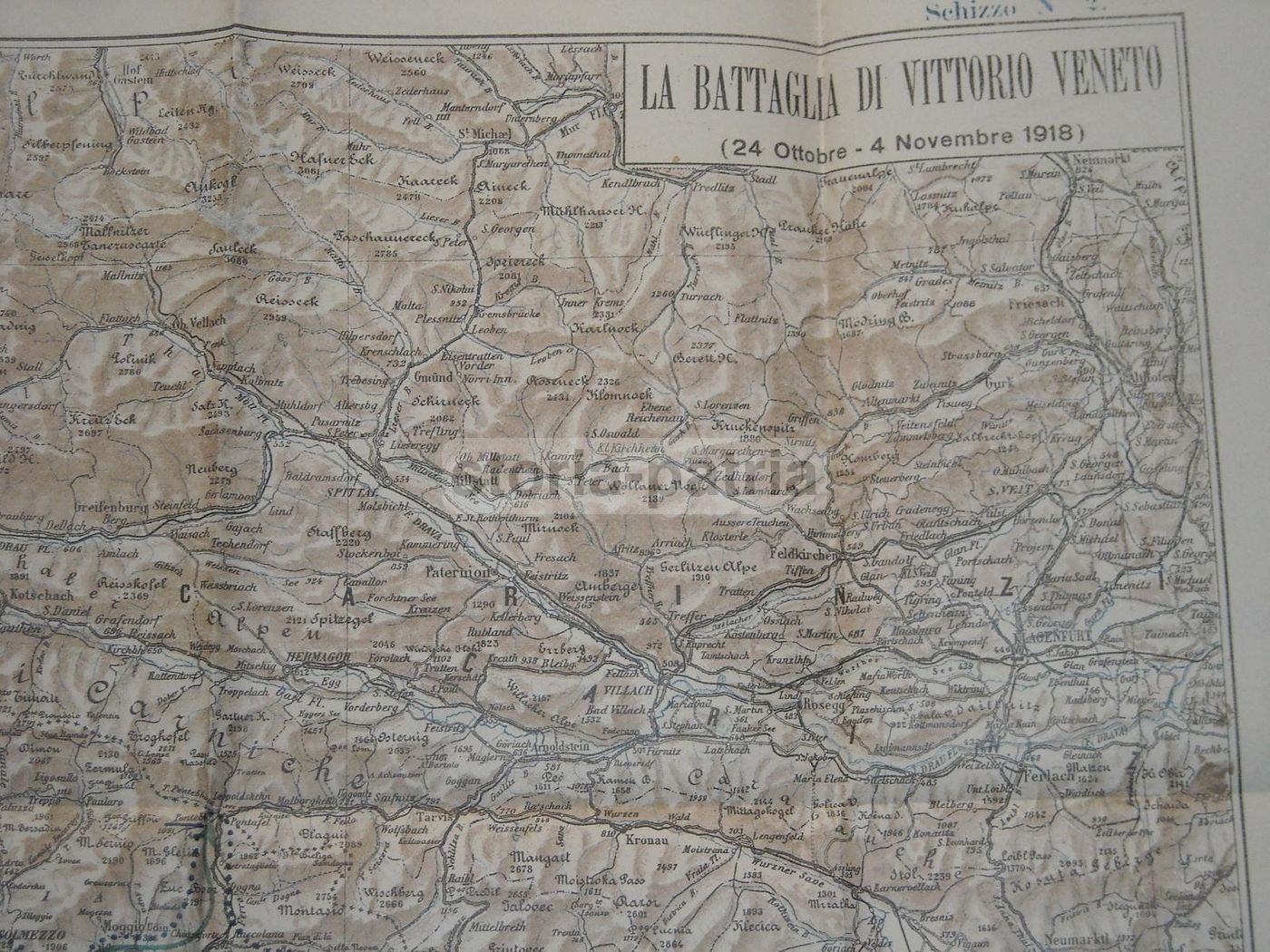 Battaglia Di Vittorio Veneto 1918 Con Tre Grandi Mappe Storiche