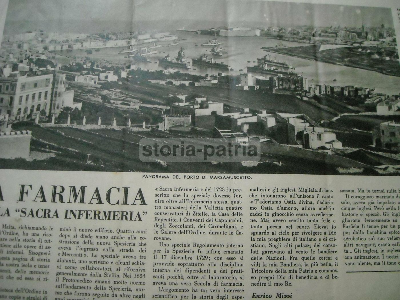 Giornale Malta, 1 Dicembre 1941. Articoli Su Palazzo Verdala, Garibaldi E Il Porto Di Marsamuscetto