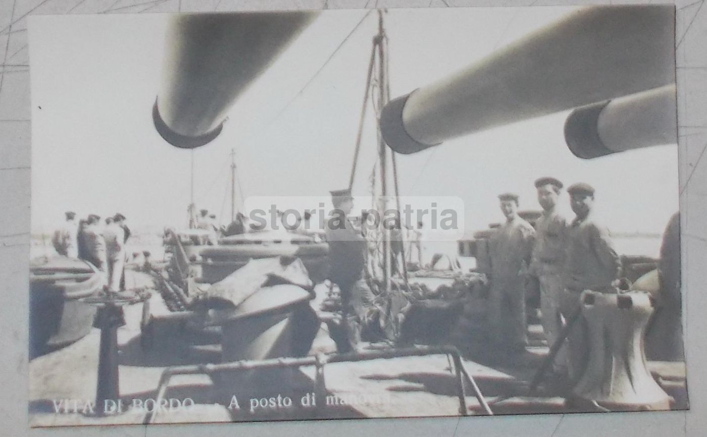 Fotografia Marinai Posto Di Manovra Filippi Taranto Anni '20