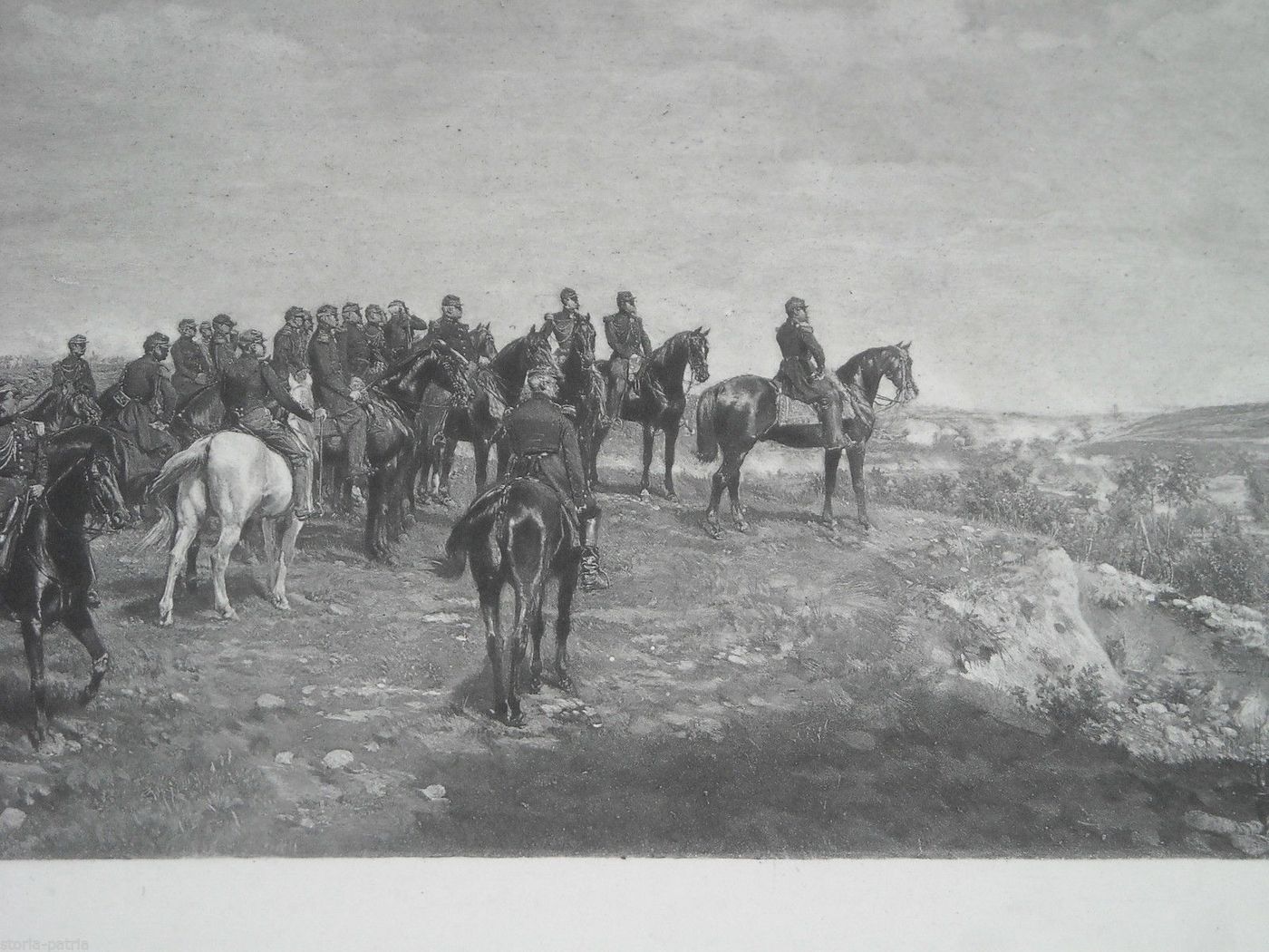 Napoleone A Solferino: Stampa Antica Da Meissonier, Goupil & C.