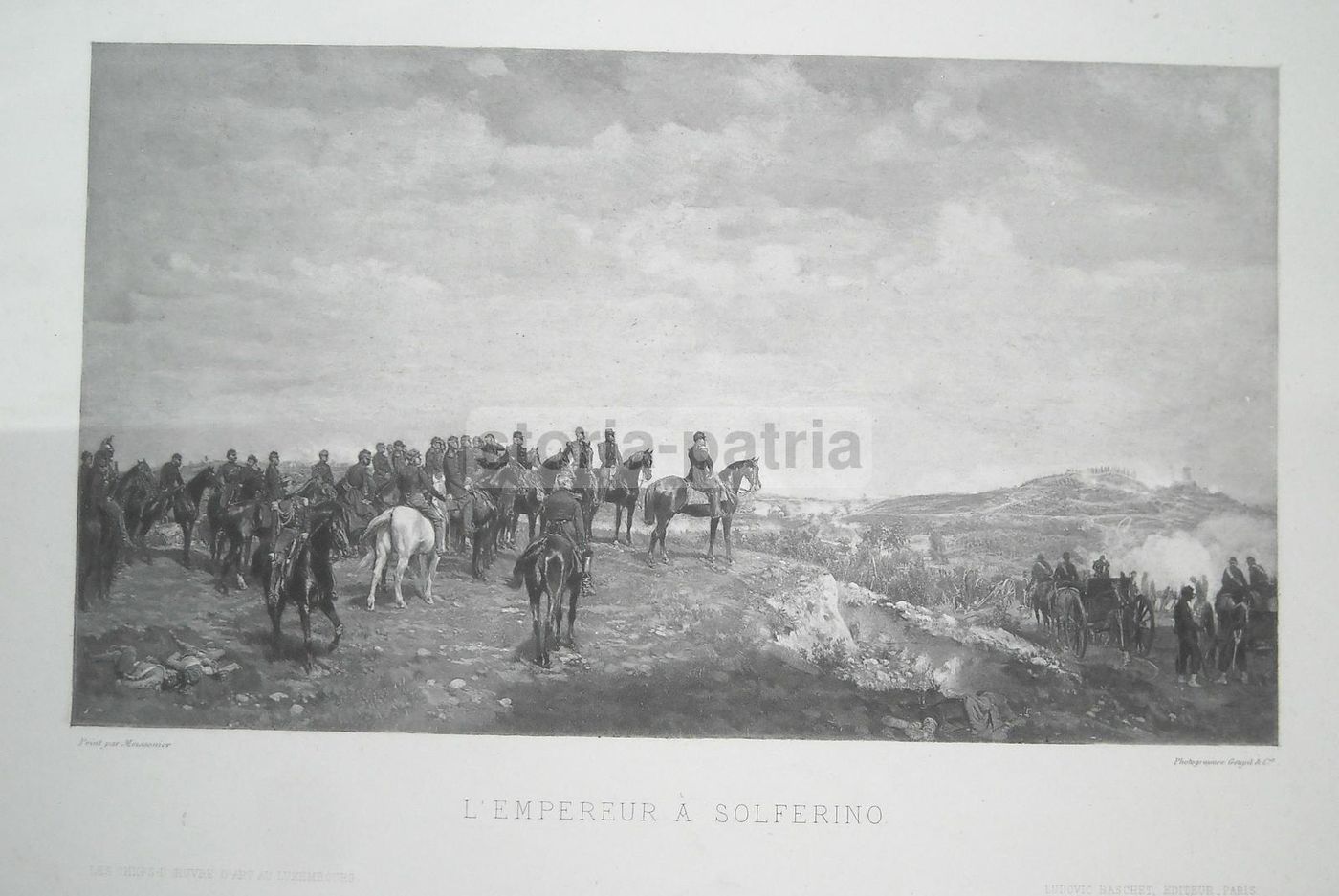 Napoleone A Solferino: Stampa Antica Da Meissonier, Goupil & C.