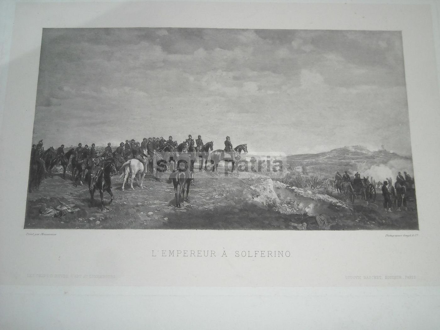 Napoleone A Solferino: Stampa Antica Da Meissonier, Goupil & C.