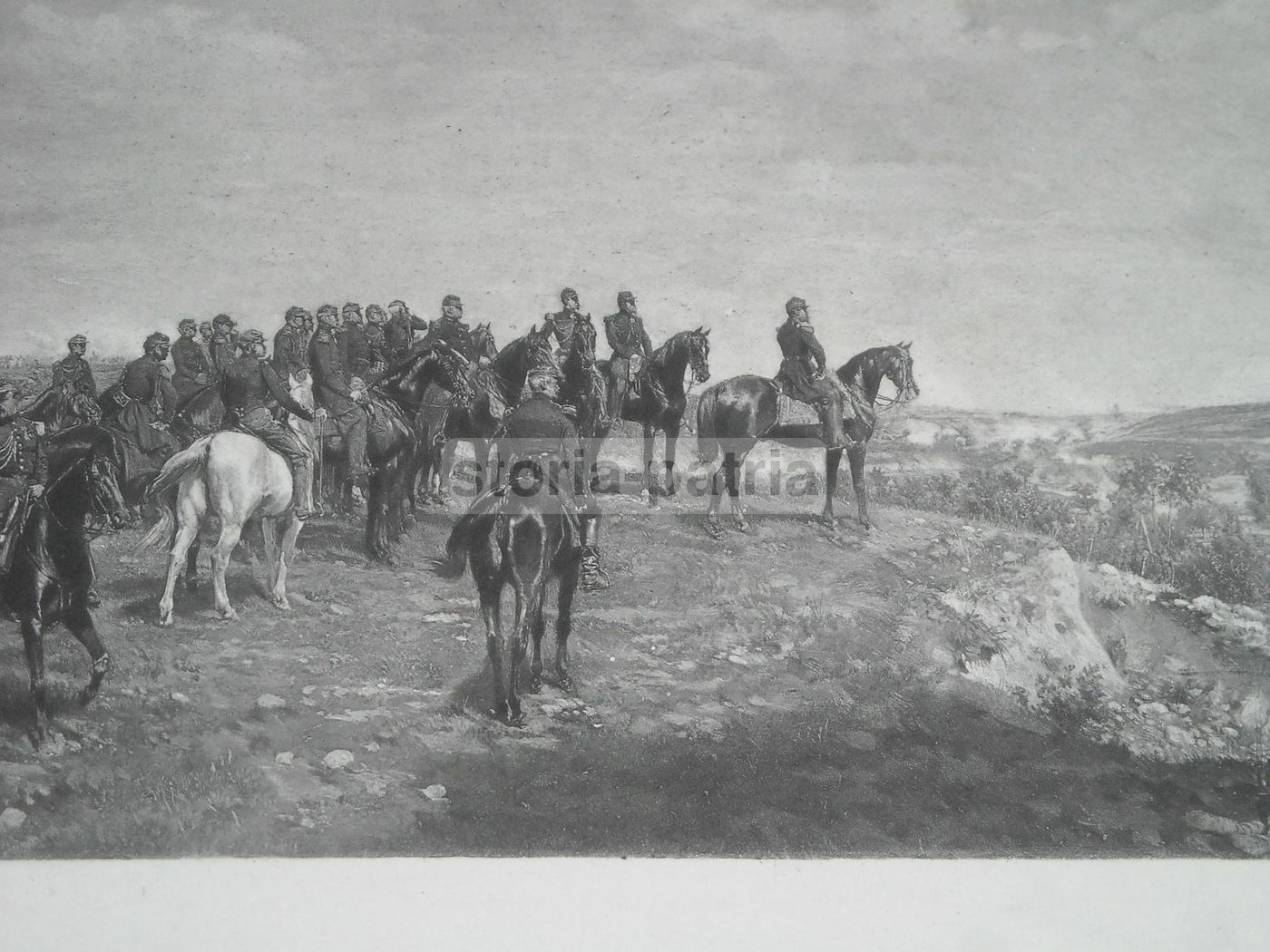 Napoleone A Solferino: Stampa Antica Da Meissonier, Goupil & C.