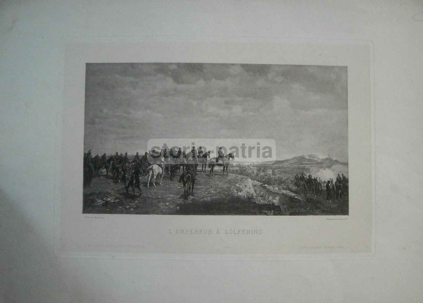 Napoleone A Solferino: Stampa Antica Da Meissonier, Goupil & C.