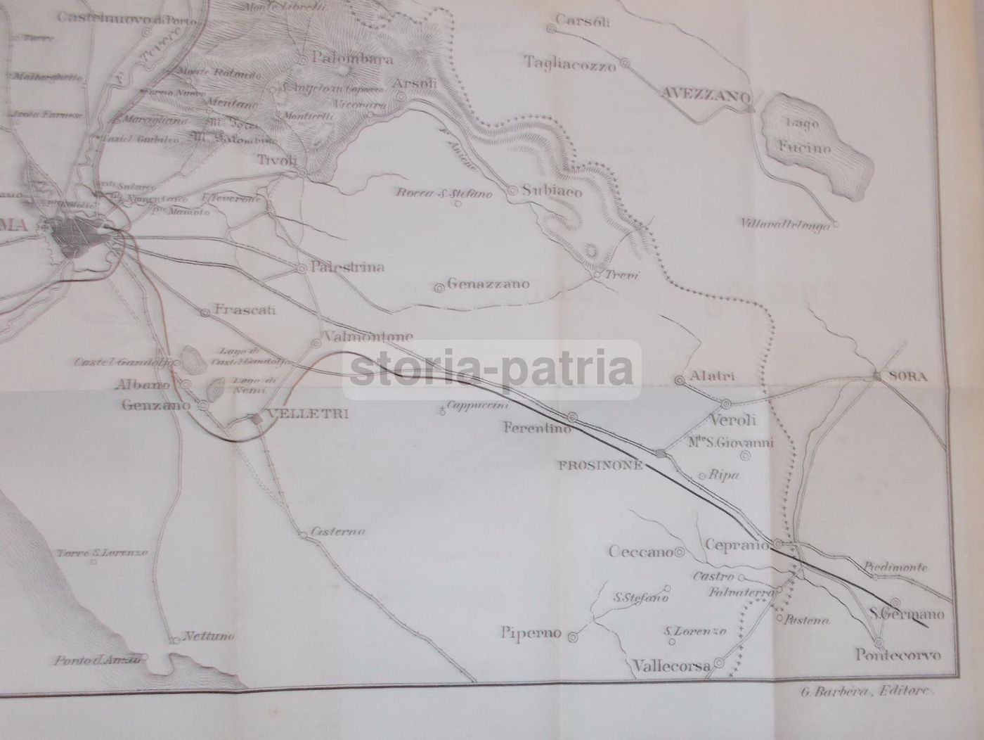 Mappa Insurrezione Romana 1867 Garibaldi Lazio Abruzzo Risorgimento