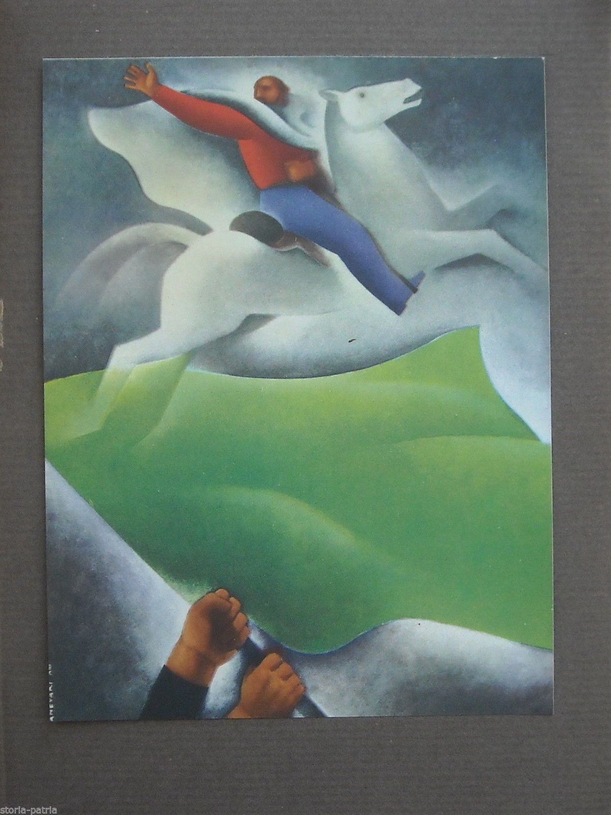 Stampa Futurista Garibaldi Canevari Risorgimento Tricolore 1935
