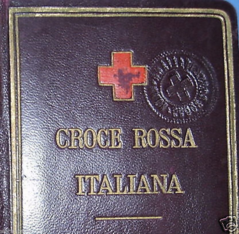 Astuccio Porta Tessera Croce Rossa Italiana 1941 Originale