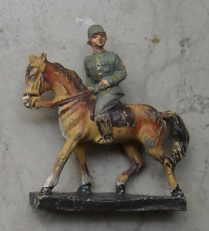 Soldatino Antico Militare A Cavallo Leyla, Primo '900