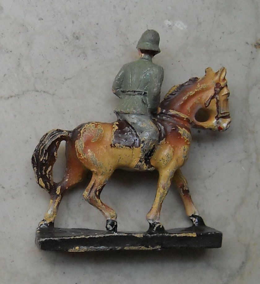 Soldatino Antico Militare A Cavallo Leyla, Primo '900