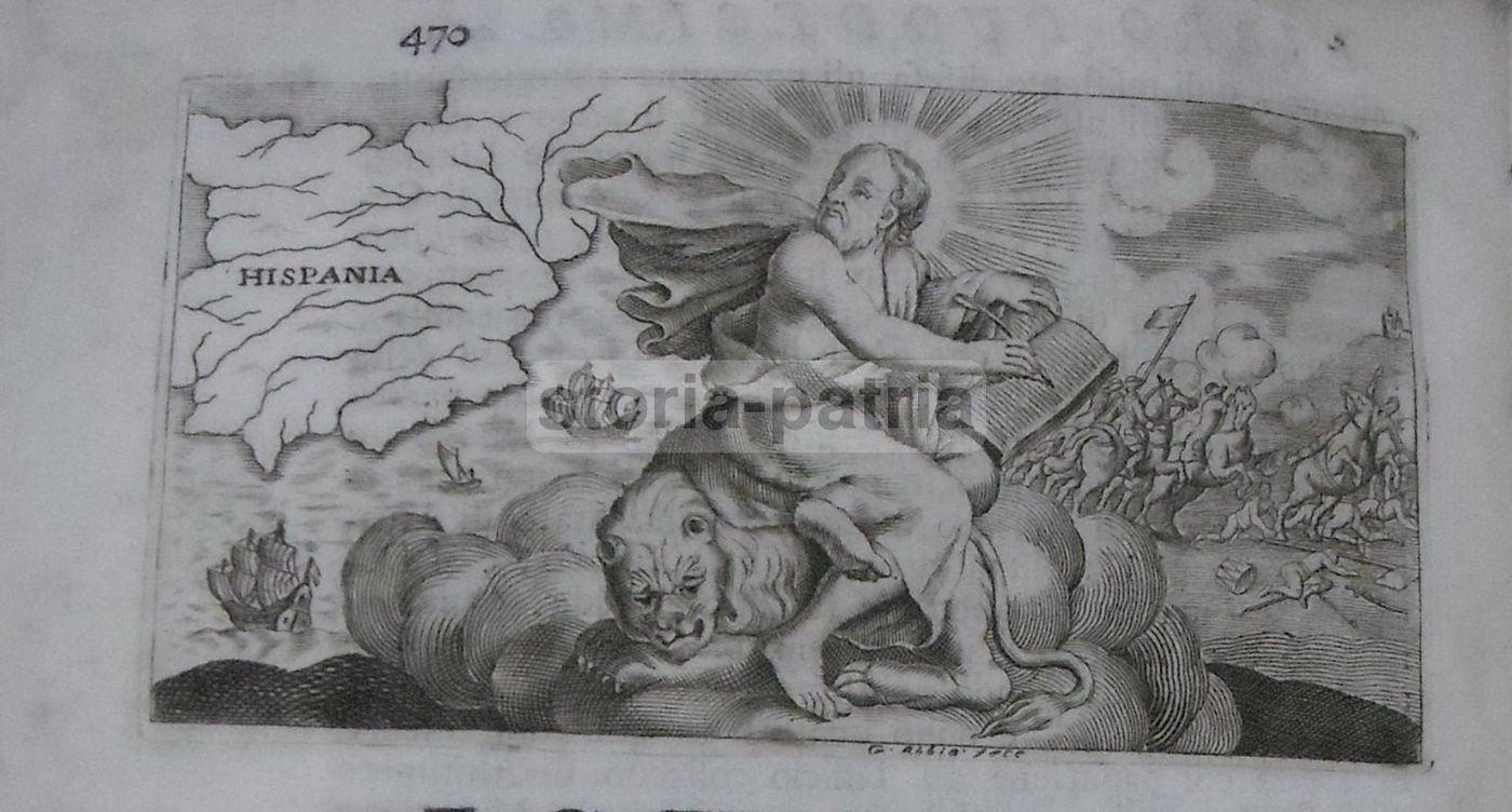 Incisione Antica Spagna San Marco Repubblica Veneziana 1700