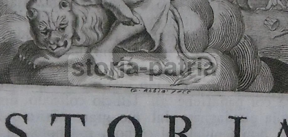 Antique Engraving Spain St. Mark Venetian Republic 1700