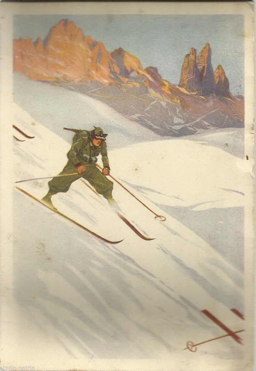 Cartolina Illustrata Battaglione Cadore, 1935