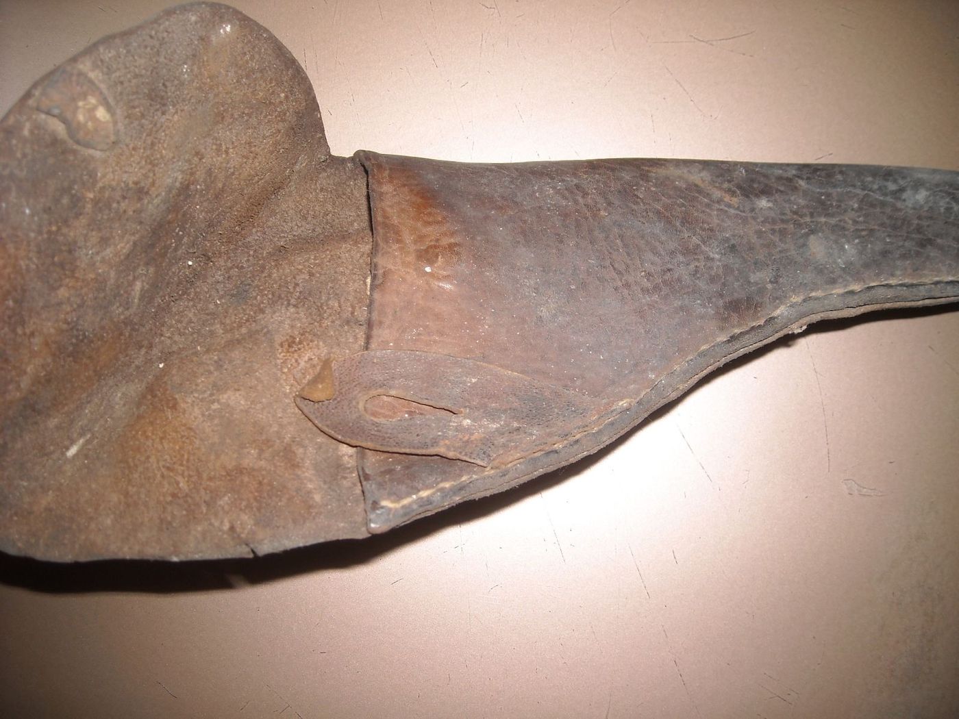 Fondina Antica In Cuoio Tipo Bodeo (fine '800   Inizio '900)