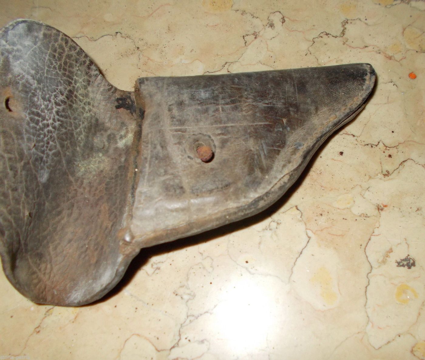 Antica Fondina In Cuoio Tipo Bodeo, Fine '800   Inizio '900