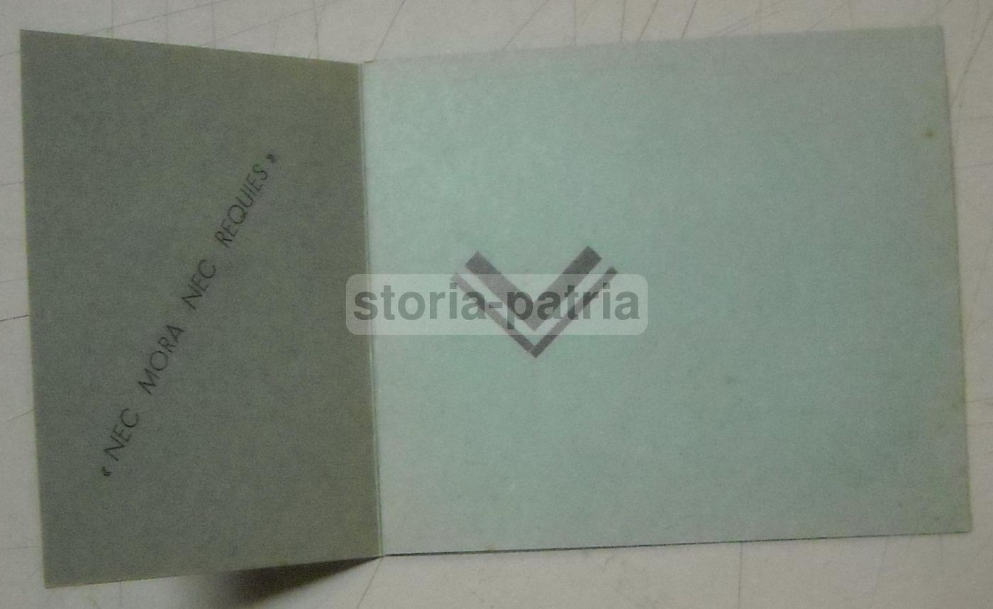 Pieghevole Militare 1943 Verona, Allievi Ufficiali Con Vignetta Umoristica