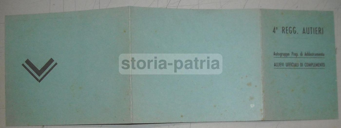 Pieghevole Militare 1943 Verona, Allievi Ufficiali Con Vignetta Umoristica