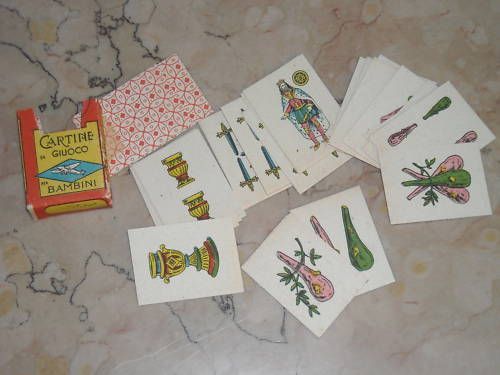 Mini Carte Da Gioco Per Bambini Marca Aeroplano, Anni '30