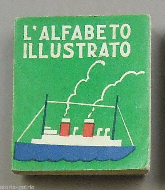 Alfabeto Illustrato Mini Libro Salani 1937 Firenze Per Bambini