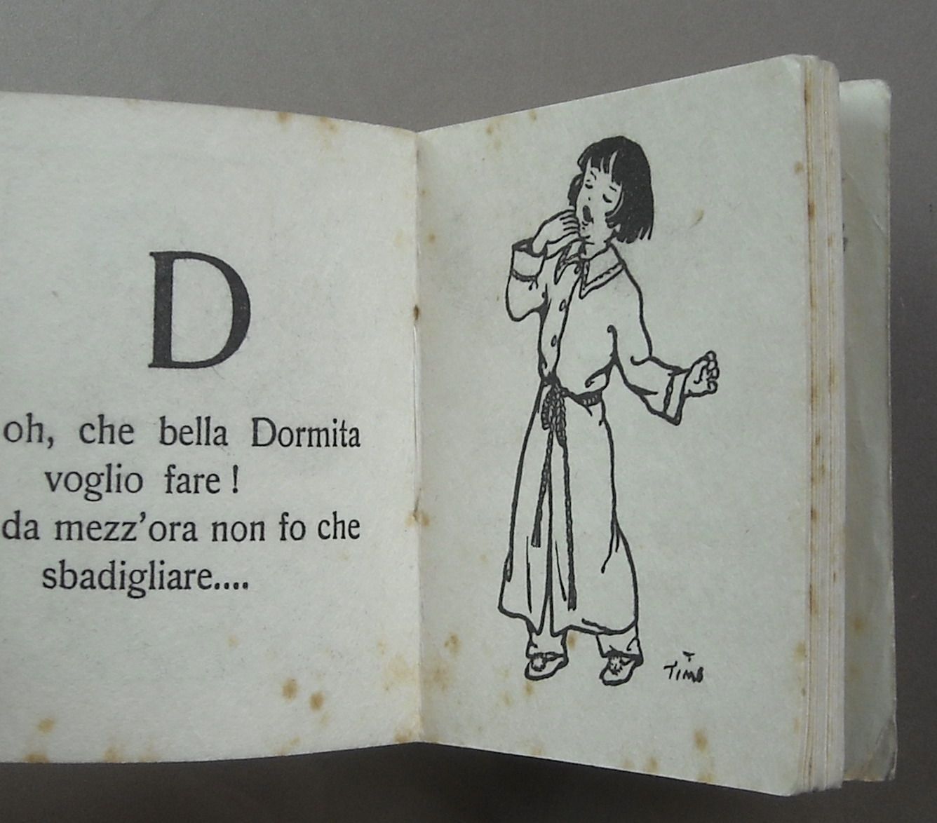 Alfabeto Illustrato Mini Libro Salani 1937 Firenze Per Bambini
