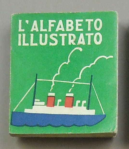 Alfabeto Illustrato Mini Libro Salani 1937 Firenze Per Bambini