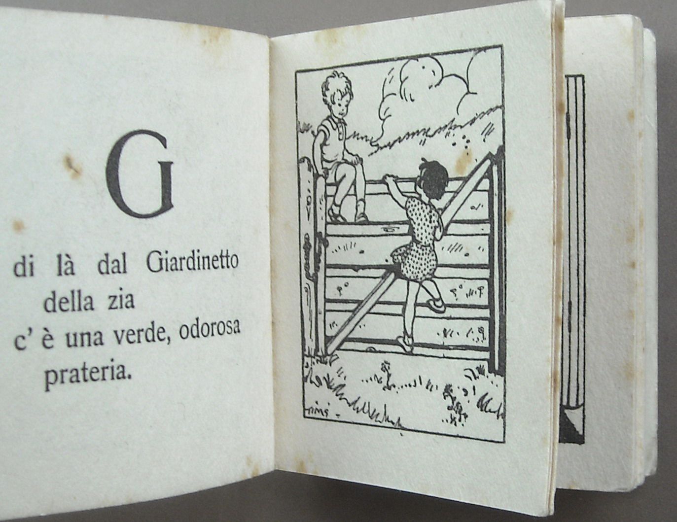 Alfabeto Illustrato Mini Libro Salani 1937 Firenze Per Bambini
